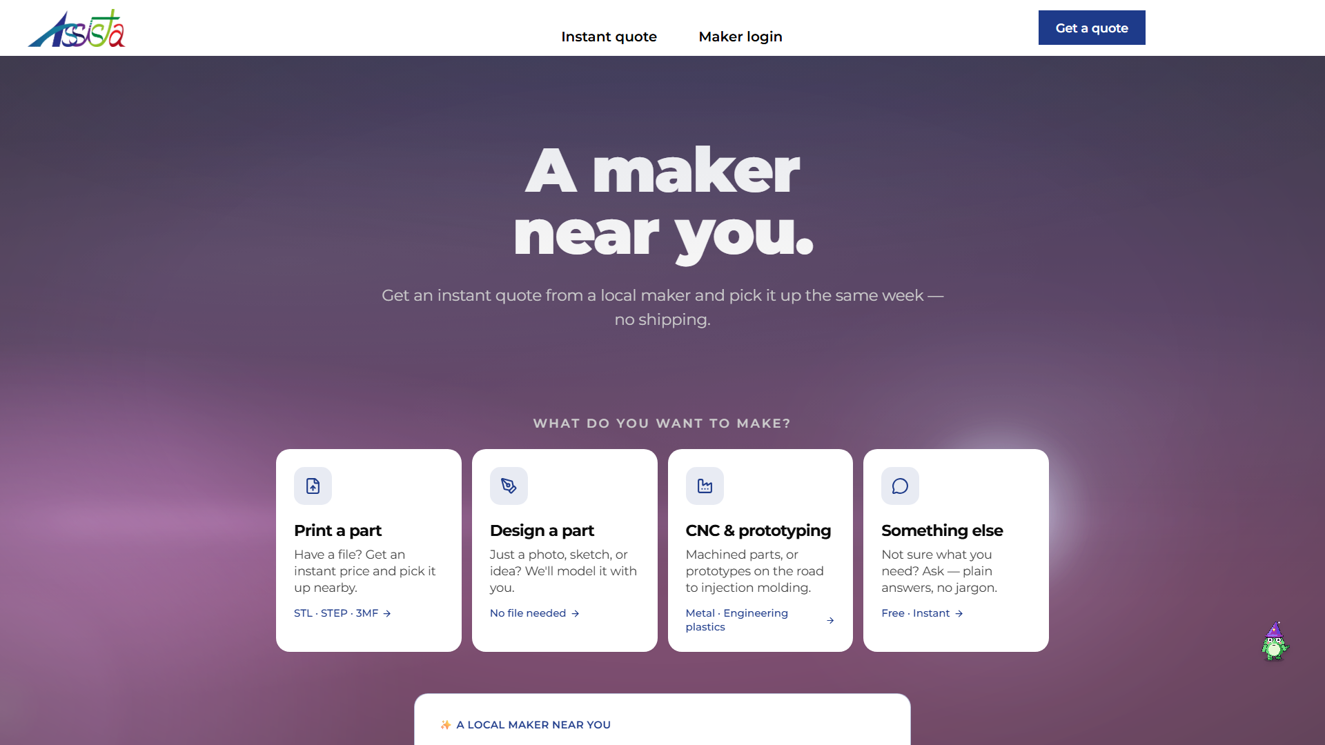 Assista3d website preview