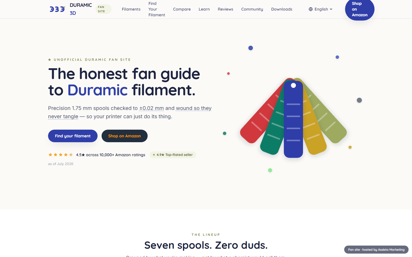 Duramic 3D website preview
