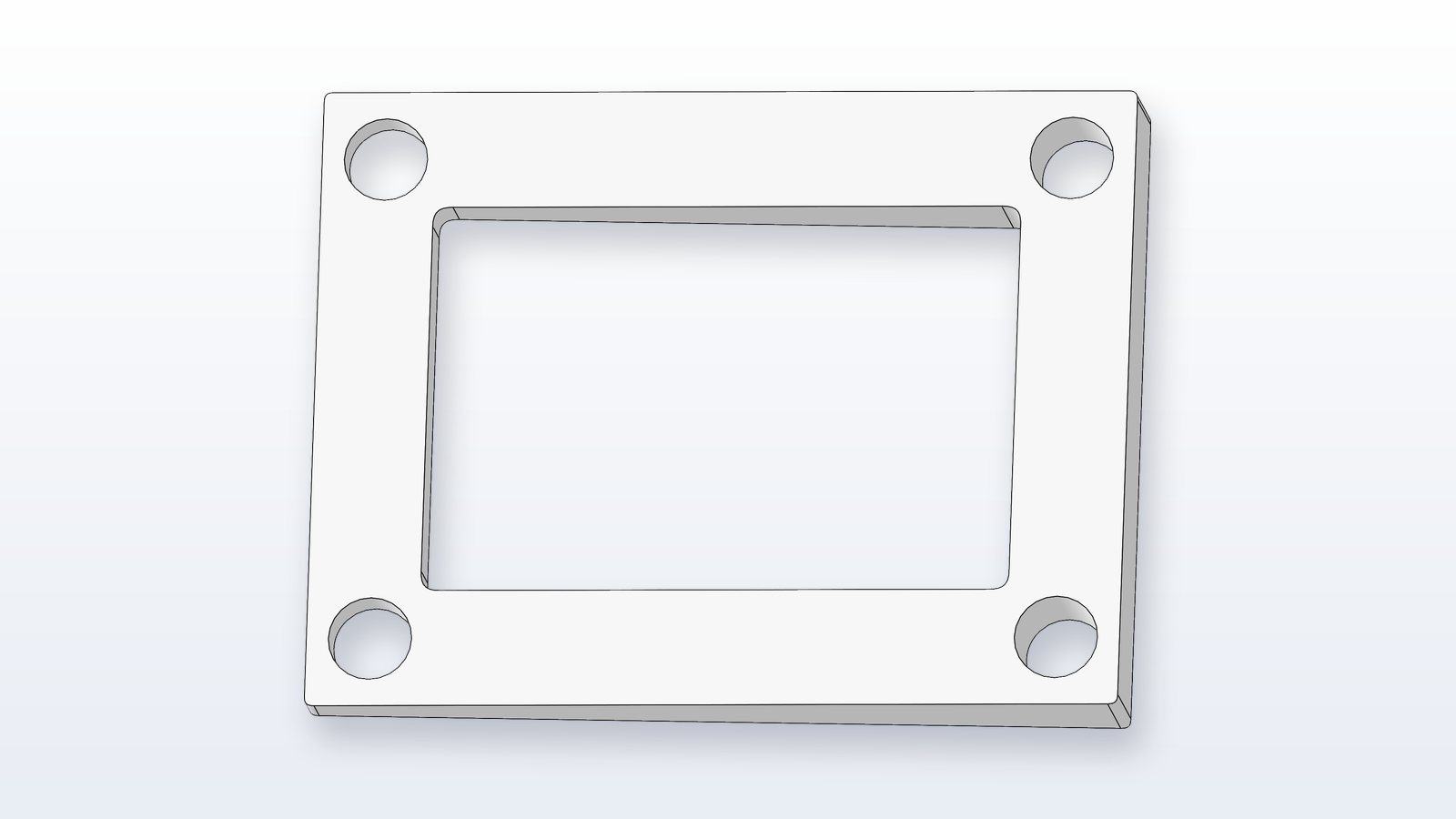 Tapered reed spacer CAD model