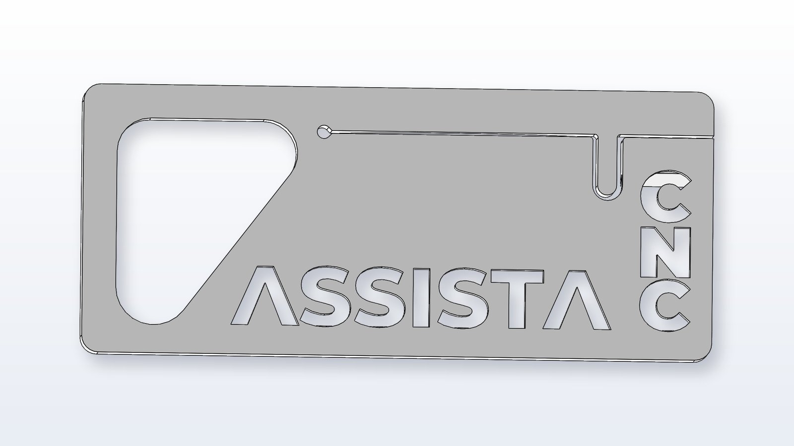 Assista CNC utility knife body with the logo cut through
