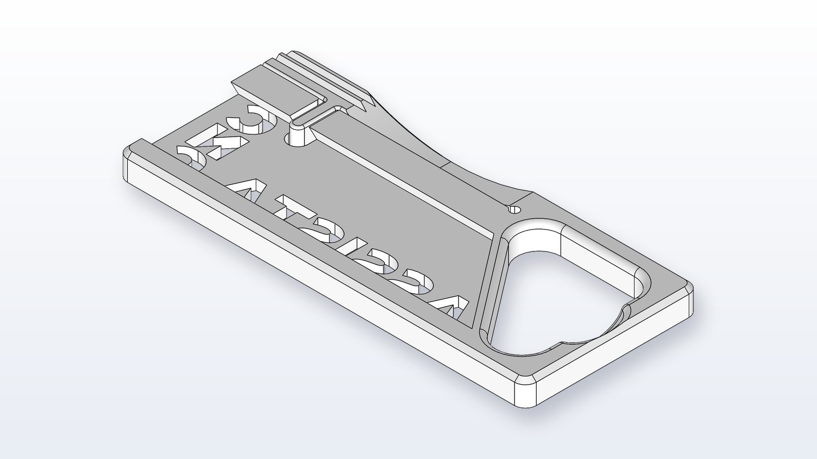 Assista CNC utility knife body — angled view